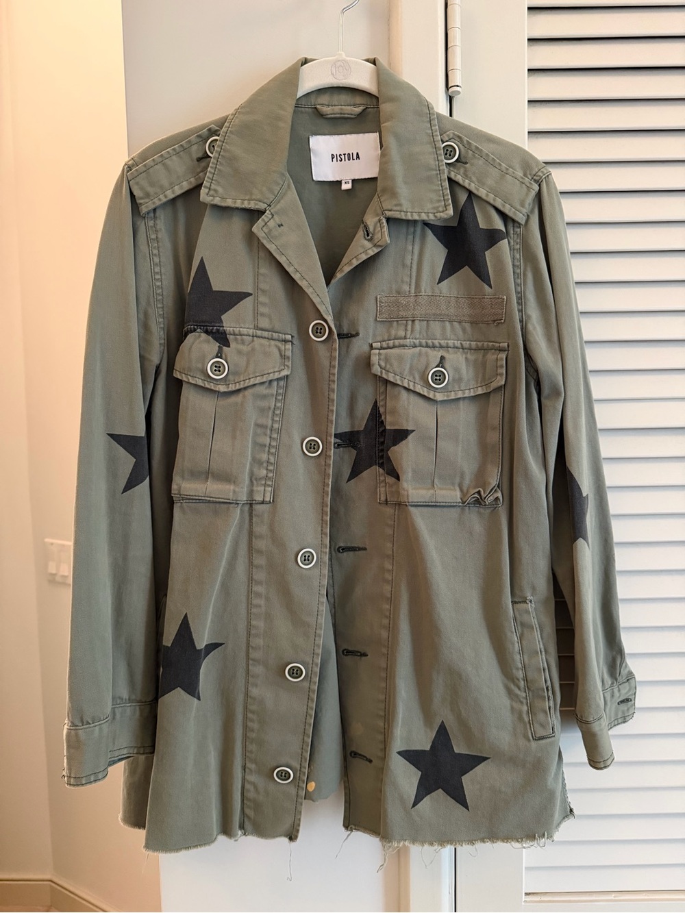 Pistola Star Print Military Jacket XS